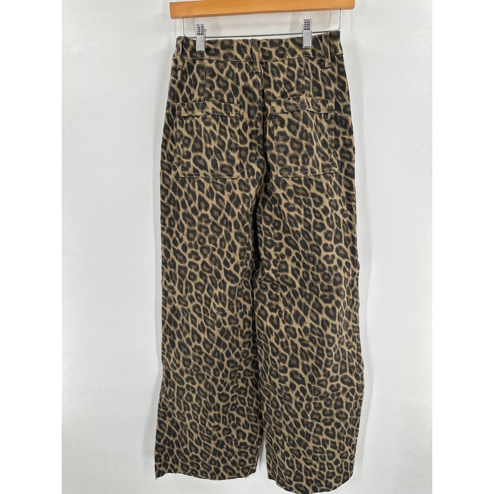 Anniewear Lea Leopard Wide Leg Jeans Large - Picture 5 of 7